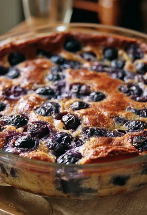 Clafoutis all'uva nera, un delizioso dolce di frutta