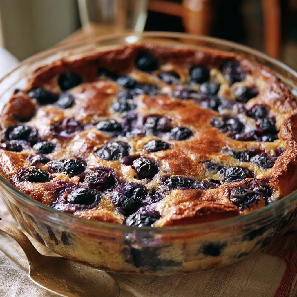 Clafoutis all'uva nera, un delizioso dolce di frutta