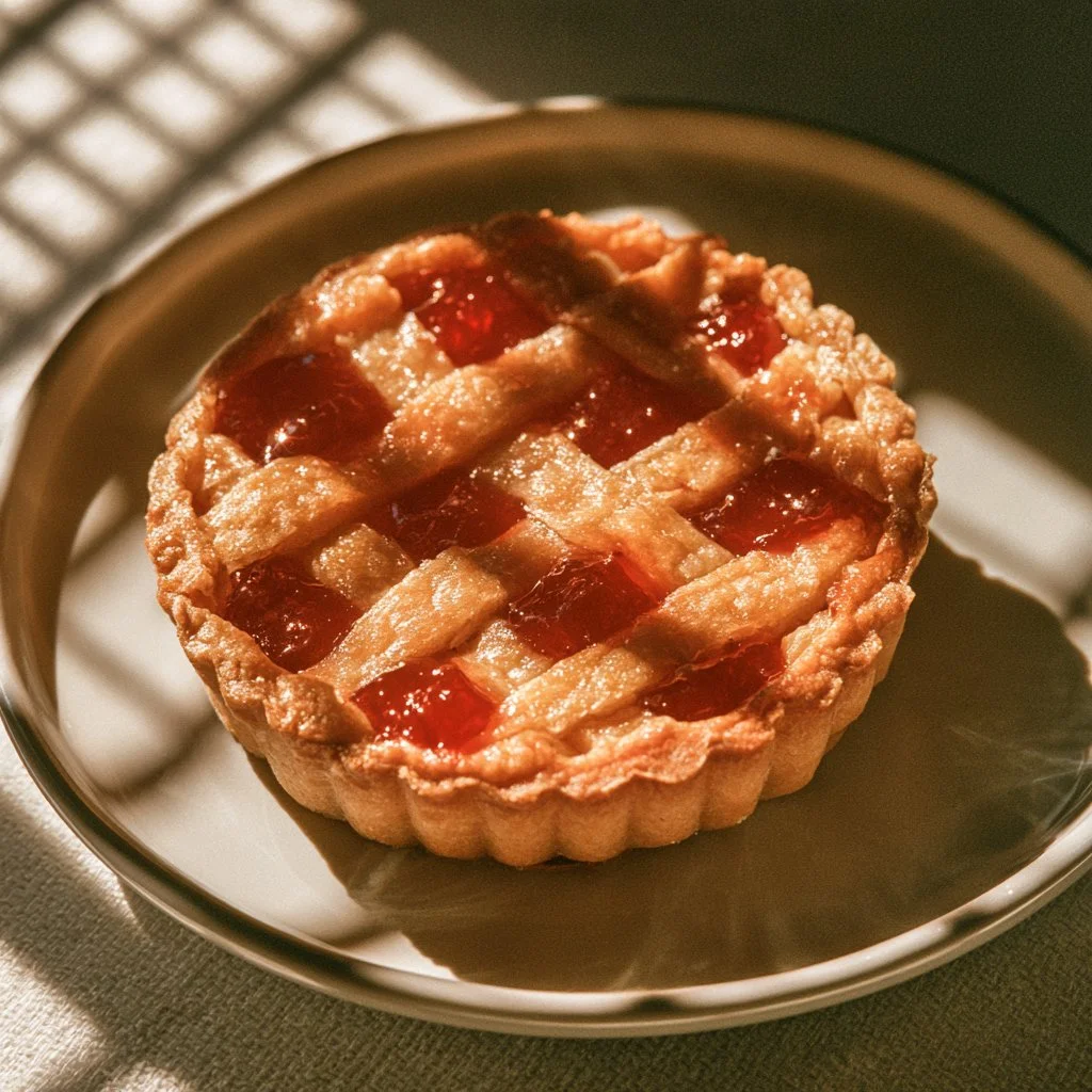 Crostata alla marmellata, dolce italiano tradizionale.