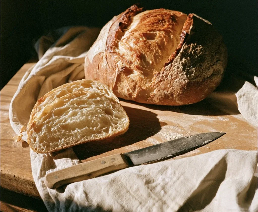 Pane fatto in casa fresco e croccante