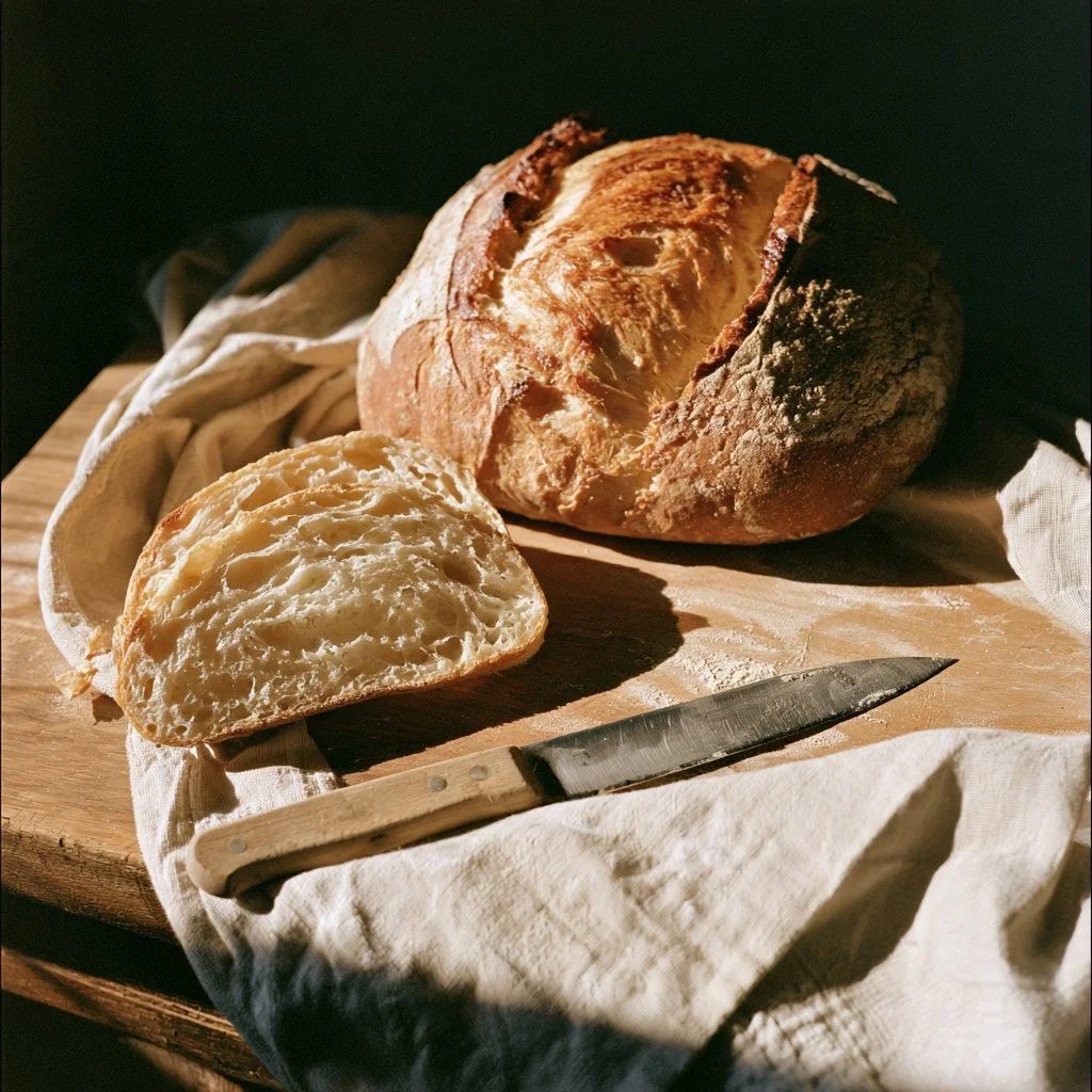 Pane fatto in casa fresco e croccante