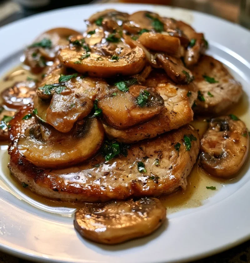 Scaloppine ai funghi e vino bianco deliziose e facili da preparare