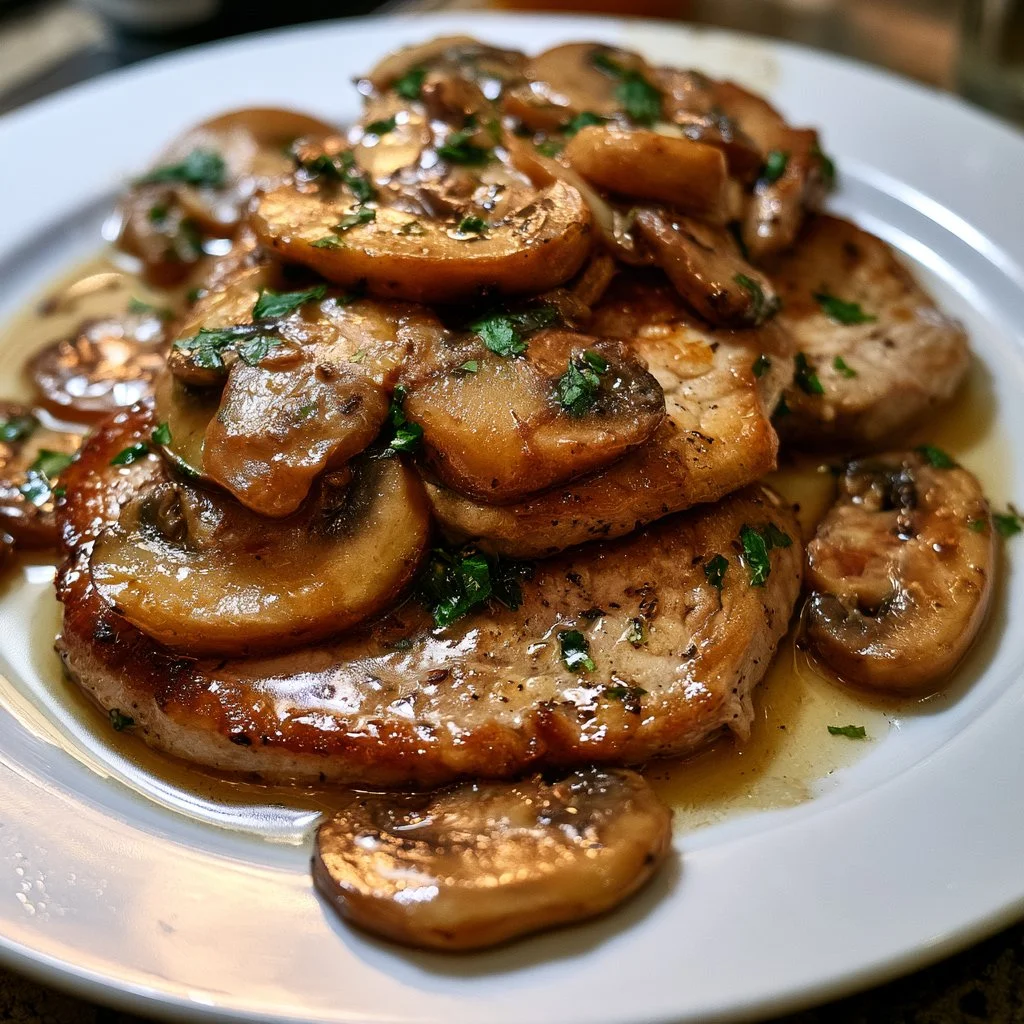 Scaloppine ai funghi e vino bianco deliziose e facili da preparare