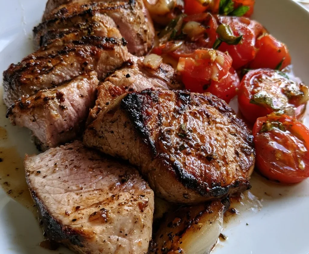 Piatto di Vitello tonnato servito con salsa e capperi