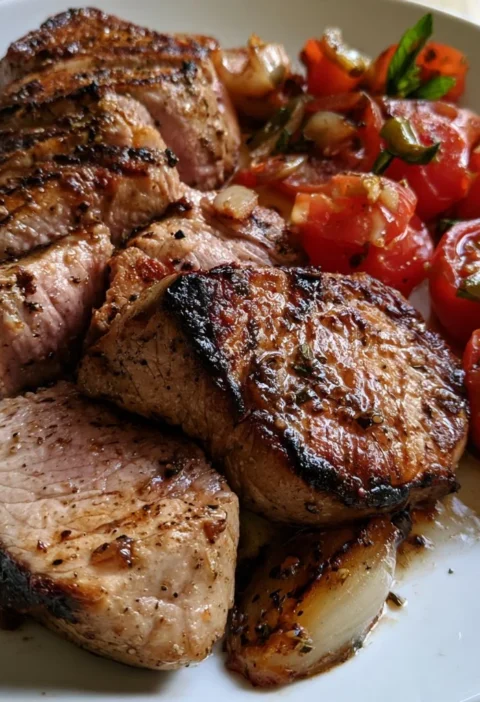 Piatto di Vitello tonnato servito con salsa e capperi